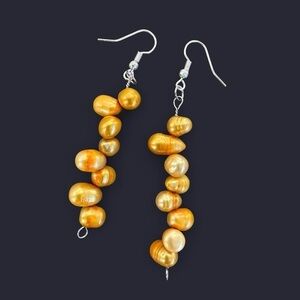Cultured Pearls Dangle Bead Earrings